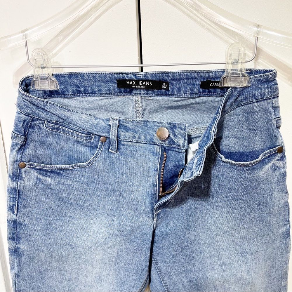 Max Jeans Women Capri Denim Size 8 Blue - Picture 6 of 15